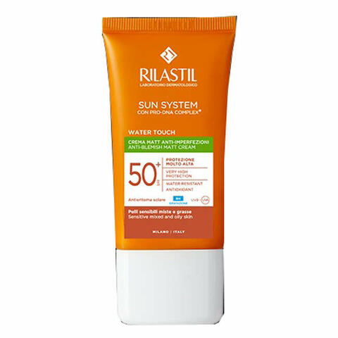 Rilastil sun system water touch fluido spf50+ 50ml nuova formulazione