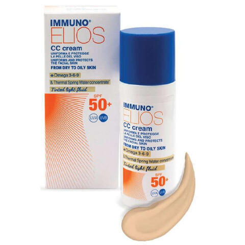 Immuno elios cc cream spf50+ tinted light 40 ml