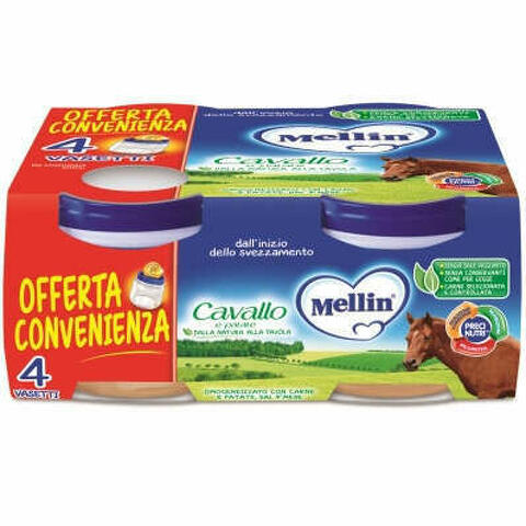 Mellin Omogeneizzato Cavallo 4 X 80 G