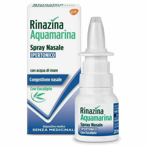 Rinazina Aquamarina Spray Nasale Ipertonico Con Eucalipto 20ml