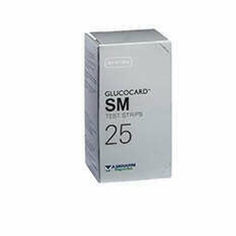 Test Strips Per Misurazione Glicemia Glucocard Sm 25 Pezzi