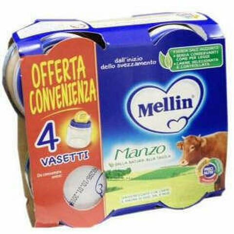 Mellin Omogeneizzato Manzo 4x80 G