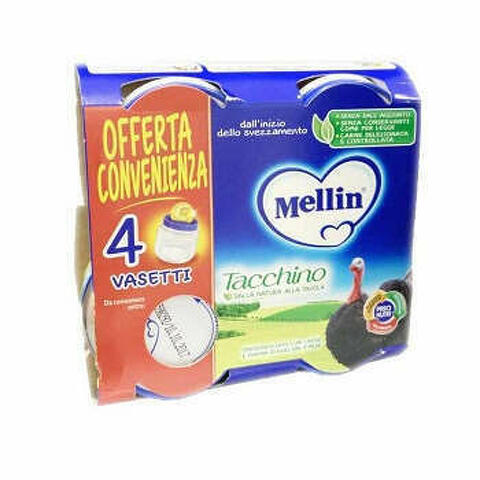 Mellin Omogeneizzato Tacchino 4x80 G