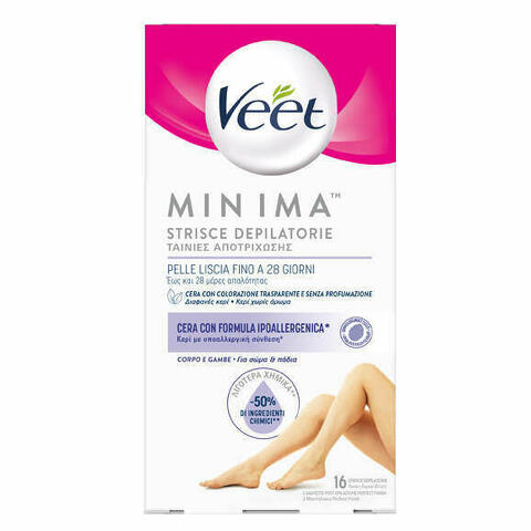 Veet Strisce Corpo Ipoallergeniche 16 Pezzi