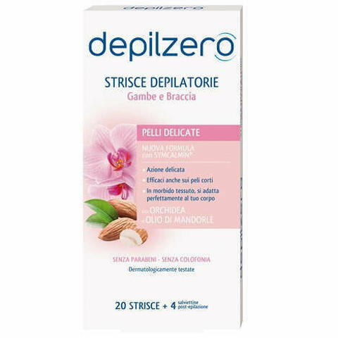 Depilzero Strisce Gambe Braccia 20 Pezzi