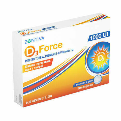 D3 Force Zentiva 1000ui 60 Compresse