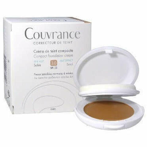 Eau Thermale Avene Couvrance Crema Compatta Colorata Nf Oil Free Sabbia 9,5 G