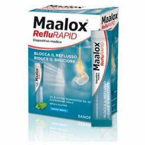 Sospensione Orale Maalox Reflurapid 20 Bustine Monodose Da 10ml