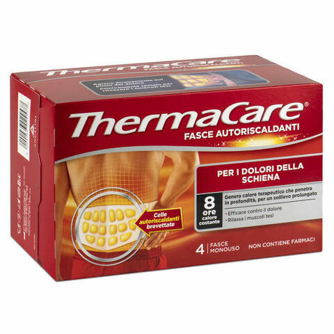 Fascia Autoriscaldante A Calore Terapeutico Thermacare Schiena 4 Pezzi