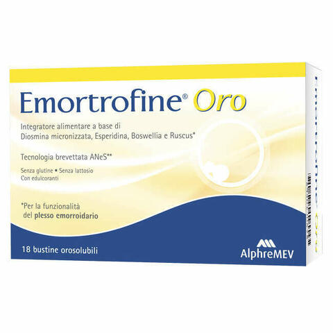 Emortrofine Oro 18 Bustine Da 3 G