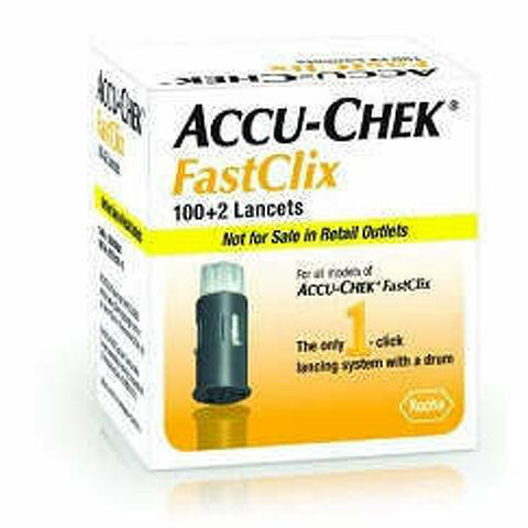 Lancette Pungidito Accu-chek Fastclix 100 + 2 Pezzi