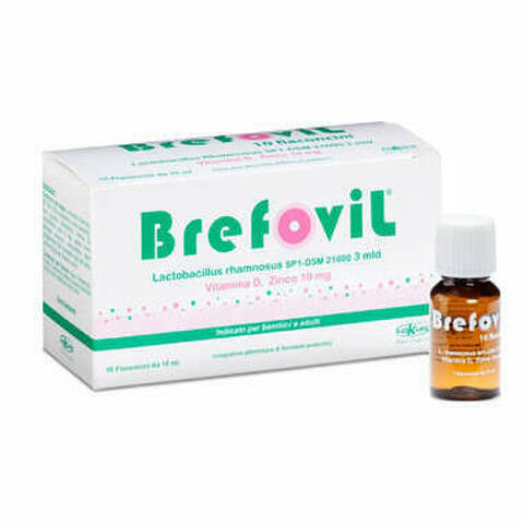 Brefovil 10 Flaconcini Monodose Da 10ml Gusto Lampone