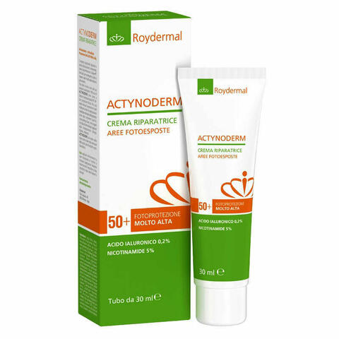 Actynoderm Crema Riparatrice Aree Fotoesposte Fotopretezione 50+ Molto Alta 30ml