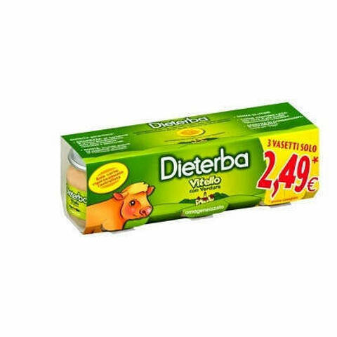 Dieterba Omogeneizzato Vitello 3 Pezzi 80 G