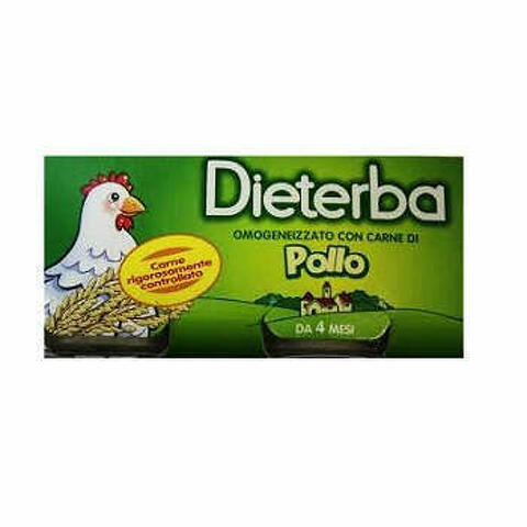 Dieterba Omogeneizzato Pollo 3 Pezzi 80 G