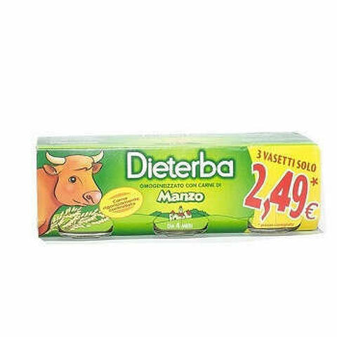 Dieterba Omogeneizzato Manzo 3 Pezzi 80 G