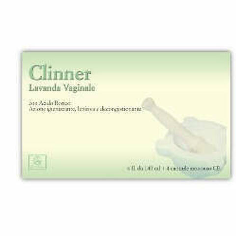 Clinner Lavanda Vaginale 4 Flaconi 140ml + 4 Cannule Vaginali Monouso In Blister