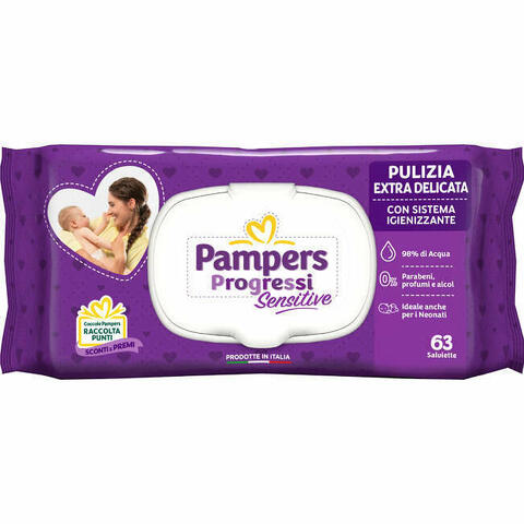 Pampers Salviette Sensitive Aloe Ric 63 Pezzi