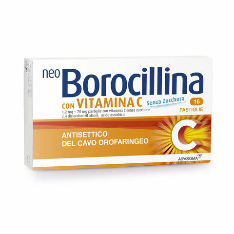 1,2 Mg + 70 Mg Pastiglie Con Vitamina C Senza Zucchero 16 Pastiglie In  Blister Pvc-pe-pvdc/al