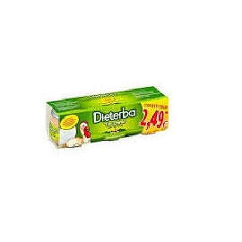 Dieterba Omogeneizzato Tacchino 3 Pezzi 80 G