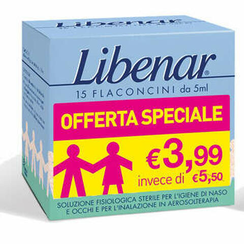 Libenar 15 Flaconcini Soluzione Isotonica 5ml Taglio Prezzo