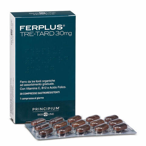 Principium Ferplus Tre Retard 30mg 30 Compresse Gastroresistenti