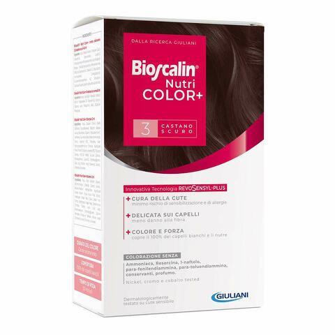 Bioscalin Nutricolor Plus 3 Castano Scuro Crema Colorante 