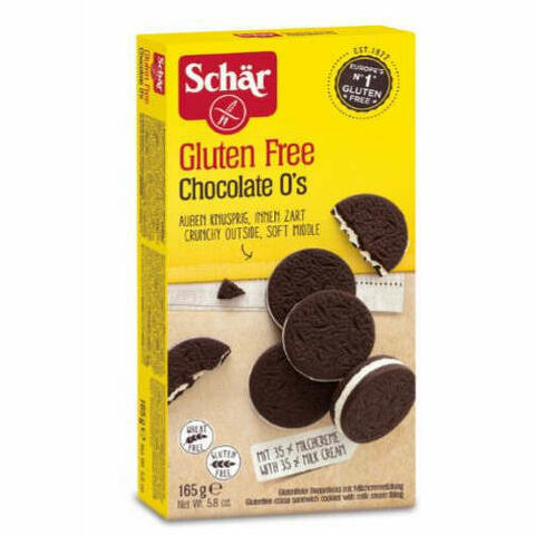 Schar Chocolate O's Biscotti Al Cacao Con Crema Al Latte 165 G