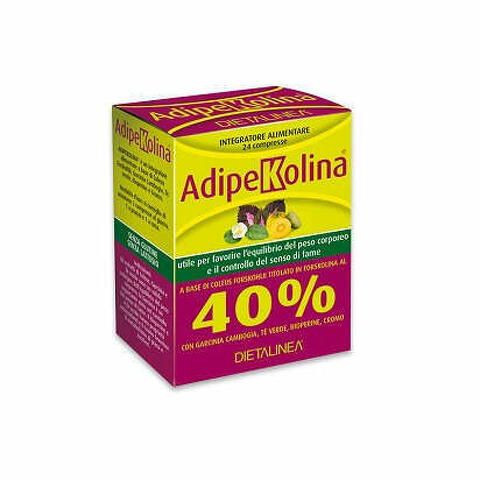 Dietalinea Adipekolina 24 Compresse