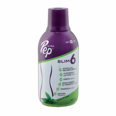 Ultra Pep Slim 6 Te' Verde 500ml Con Edulcorante