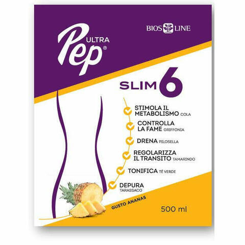 Ultra Pep Slim 6 Ananas 500ml Con Edulcorante