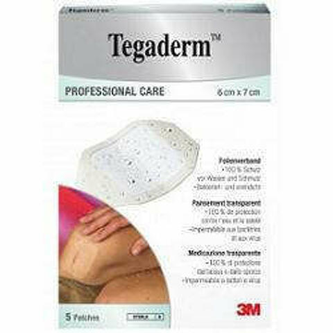 Tegaderm Medicazione Impermeabile Trasparente 5 Pezzi 6x7 Cm