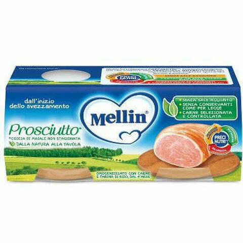 Mellin Omogeneizzato Prosciutto 2 Pezzi X 80 G