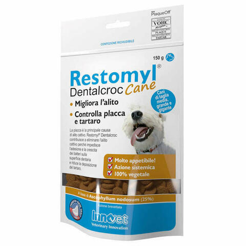 Restomyl Dentalcroc Cani Taglia Media Grande E Gigante Bustinea 150 G