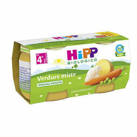 Hipp Bio Omogeneizzato Verdura Mista 80 G 2 Pezzi