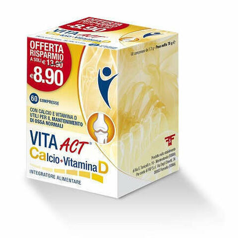 Calcio + Vitamina D Act 60 Compresse