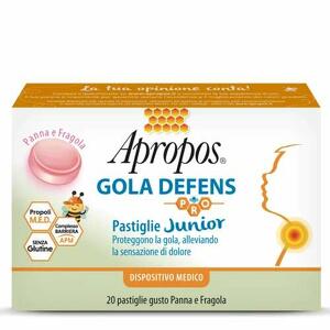 Apropos - Apropos Gola Defens Pro 20 Pastiglie Junior Panna Fragola