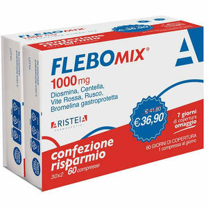 Flebomix 1000 - Mg 60 compresse bi-pack