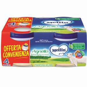 Mellin - Mellin Omogeneizzato Agnello 4 Pezzi X 80 G