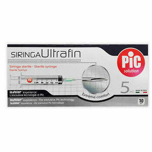  - Siringa Pic Ultrafine 5ml Ago 14 10 Pezzi