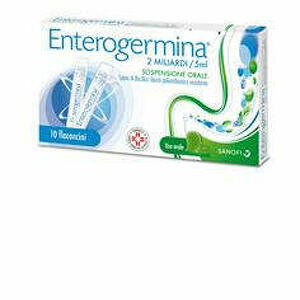 Enterogermina - 2 Miliardi/5 Ml  Sospensione Orale 10 Flaconcini 5 Ml