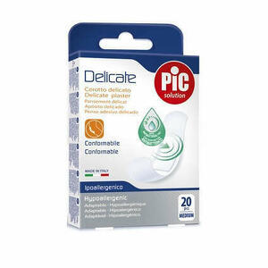  - Cerotto Pic Delicate 19x72 Mm Antibatterico 20 Pezzi