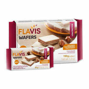  - Flavis Wafers Nocciola Aproteico 3 Porzioni Da 50 G