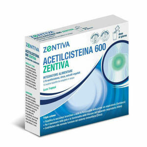  - Acetilcisteina 600 Zentiva 10 Bustine Bipartite Gusto Tropical