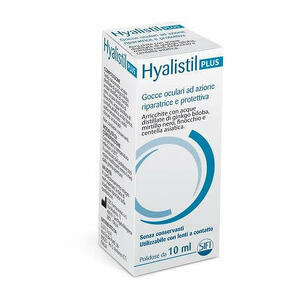  - Gocce Oculari Hyalistil Plus Acido Ialuronico 0,4% Acqua Distillata Di Ginkgo Biloba + Mirtillo Nero + Finocchio + Centella Asiatica 10ml