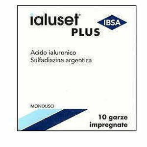  - Garza Medicata Ialuset 10x10 Cm 10 Pezzi