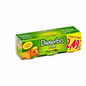  - Dieterba Omogeneizzato Vitello 3 Pezzi 80 G