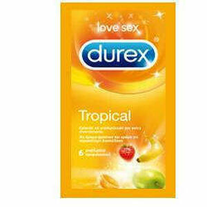 Durex - Profilattico Durex Tropical Easy On 6 Pezzi