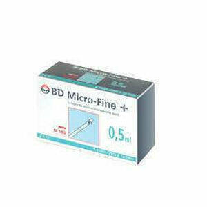  - Siringa Insulina Becton Dickinson 0,5ml 100 Ui Ago Gauge 29 30 Pezzi