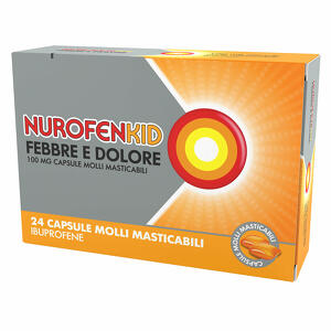 Reckitt Nurofen - 100 Mg Capsule Molli Masticabili 24 Capsule In Blister Pvc/pe/pvdc/al